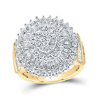 Radiant Brilliance Diamond Cluster Ring - Splendid Jewellery