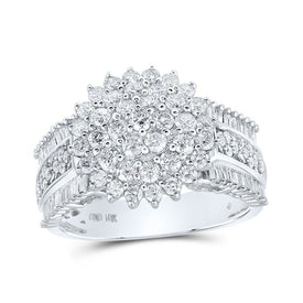 Radiant Brilliance Diamond Cluster Ring - Splendid Jewellery