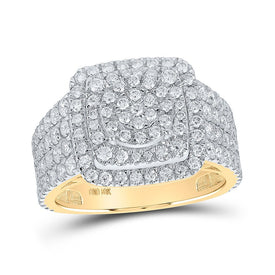 Radiant Brilliance Diamond Cluster Ring - Splendid Jewellery