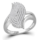 Radiant Brilliance Diamond Cluster Ring Top View from Splendid Jewellery