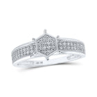 Radiant Brilliance Diamond Cluster Ring - Splendid Jewellery