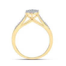 Load image into Gallery viewer, Radiant Brilliance Diamond Cluster Ring - Splendid Jewellery