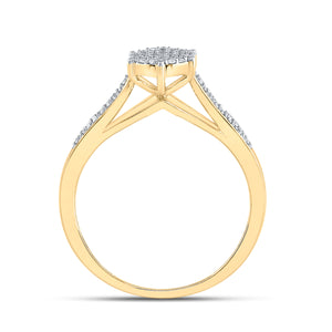 Radiant Brilliance Diamond Cluster Ring - Splendid Jewellery