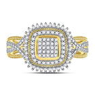 Radiant Brilliance Diamond Cluster Ring Front View from Splendid Jewellery