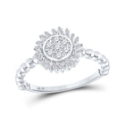 Radiant Brilliance Diamond Cluster Ring - Splendid Jewellery