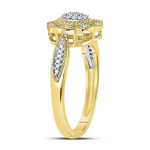 Radiant Brilliance Diamond Cluster Ring - Splendid Jewellery