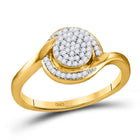 Radiant Brilliance Diamond Cluster Ring - Splendid Jewellery