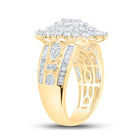 Radiant Brilliance Diamond Cluster Ring product Side View 2 from Splendid Jewellery