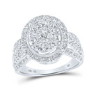 Radiant Brilliance Diamond Cluster Ring - Splendid Jewellery