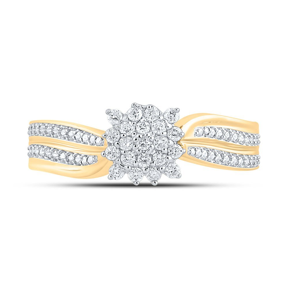 Radiant Brilliance Diamond Cluster Ring - Splendid Jewellery