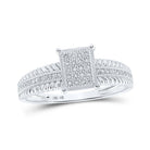Radiant Brilliance Diamond Cluster Ring - Splendid Jewellery