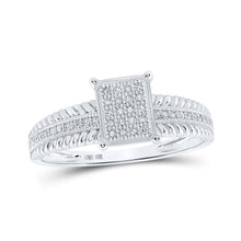 Load image into Gallery viewer, Radiant Brilliance Diamond Cluster Ring - Splendid Jewellery