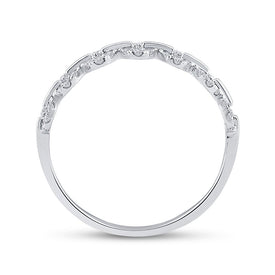 Radiant Brilliance Diamond Stackable Band - Top View