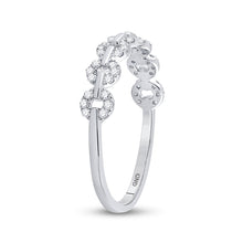 Load image into Gallery viewer, Radiant Brilliance Diamond Stackable Band - Side View