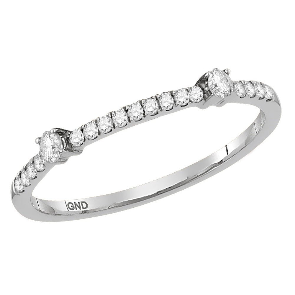 Radiant Brilliance Diamond Stackable Band Ring - Splendid Jewellery