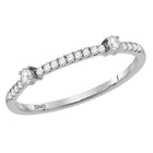 Radiant Brilliance Diamond Stackable Band Ring - Splendid Jewellery