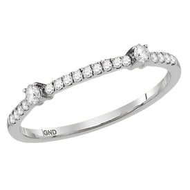Radiant Brilliance Diamond Stackable Band Ring - Splendid Jewellery