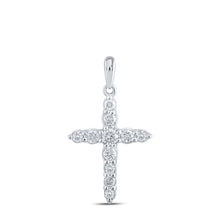 Load image into Gallery viewer, Radiant Devotion Diamond Cross Pendant - Splendid Jewellery