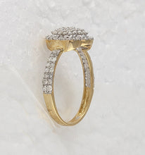 Load image into Gallery viewer, Radiant Diamond Cluster Ring | 10kt Yellow Gold Womens Round Diamond Fashion Ring 1/2 Cttw | Splendid Jewellery - Splendid Jewellery