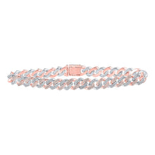 Load image into Gallery viewer, Radiant Diamond Cuban Link Bracelet in Two - tone Gold - 3 - 1/4 Carat Total Weight - Splendid Jewellery