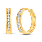 Radiant Diamond Delight Hoop Earrings - Splendid Jewellery