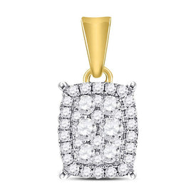 Radiant Diamond Delight Pendant  Top View from Splendid Jewellery