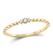 Load image into Gallery viewer, Radiant Diamond Delight Stackable Band - Top View
