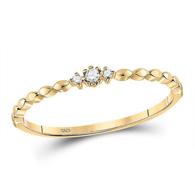 Radiant Diamond Delight Stackable Band - Top View