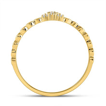 Load image into Gallery viewer, Radiant Diamond Delight Stackable Band - Side View