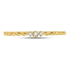 Radiant Diamond Delight Stackable Band - Splendid Jewellery