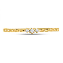 Load image into Gallery viewer, Radiant Diamond Delight Stackable Band - Front View