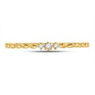 Radiant Diamond Delight Stackable Band - Front View