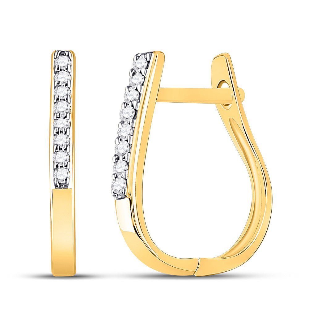 Radiant Diamond Elegance Hoop Earrings - Splendid Jewellery