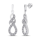 Radiant Diamond Sparkle Earrings  Top View from Splendid Jewellery