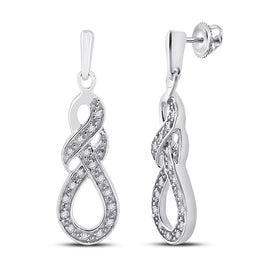 Radiant Diamond Sparkle Earrings  Top View from Splendid Jewellery