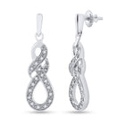 Radiant Diamond Sparkle Earrings  Side View from Splendid Jewellery