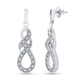 Radiant Diamond Sparkle Earrings  Side View from Splendid Jewellery