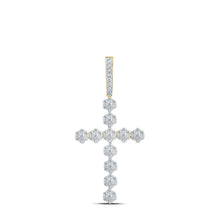 Load image into Gallery viewer, Radiant Elegance: 10kt Yellow Gold Diamond Cross Pendant - Splendid Jewellery