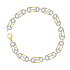 Radiant Elegance: 10kt Yellow Gold Diamond Fashion Bracelet (1 Cttw) - Splendid Jewellery