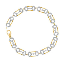 Load image into Gallery viewer, Radiant Elegance: 10kt Yellow Gold Diamond Fashion Bracelet (1 Cttw) - Splendid Jewellery