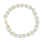 Radiant Elegance: 10kt Yellow Gold Diamond Fashion Bracelet (1 Cttw) - Splendid Jewellery