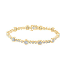 Load image into Gallery viewer, Radiant Elegance: 10kt Yellow Gold Diamond Fashion Bracelet, 1 Cttw - Splendid Jewellery