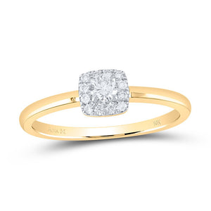 Radiant Elegance: 10kt Yellow Gold Diamond Stackable Band Ring - Splendid Jewellery