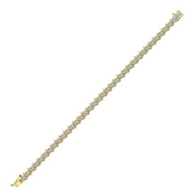 Load image into Gallery viewer, Radiant Elegance: 10kt Yellow Gold Diamond Tennis Bracelet - 4 - 3/4 Ct.t.w. - Splendid Jewellery