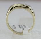 Radiant Elegance: 10kt Yellow Gold Mens Diagonal Row Diamond Wedding Band Ring - 1/8 Cttw - Splendid Jewellery