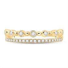 Load image into Gallery viewer, Radiant Elegance: 10kt Yellow Gold Womens Round Diamond Band Ring 1/5 Cttw - Splendid Jewellery