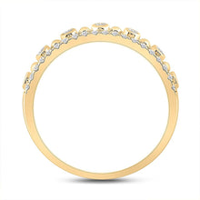 Load image into Gallery viewer, Radiant Elegance: 10kt Yellow Gold Womens Round Diamond Band Ring 1/5 Cttw - Splendid Jewellery
