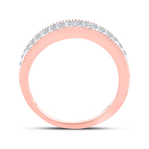 Radiant Elegance | 14kt Rose Gold Womens Round Diamond Band Ring 7/8 Cttw | Splendid Jewellery - Splendid Jewellery