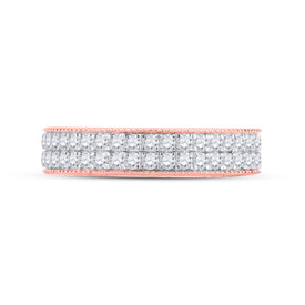 Radiant Elegance | 14kt Rose Gold Womens Round Diamond Band Ring 7/8 Cttw | Splendid Jewellery - Splendid Jewellery