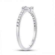 Load image into Gallery viewer, Radiant Elegance | 14kt White Gold Baguette Diamond Band Ring 1/4 Cttw | Splendid Jewellery - Splendid Jewellery
